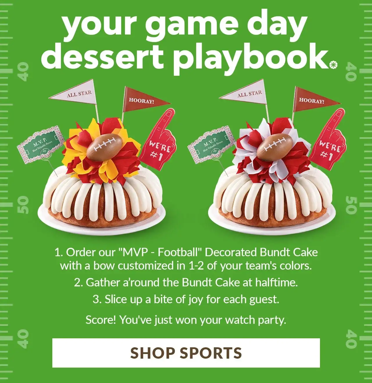 your game day dessert playbook