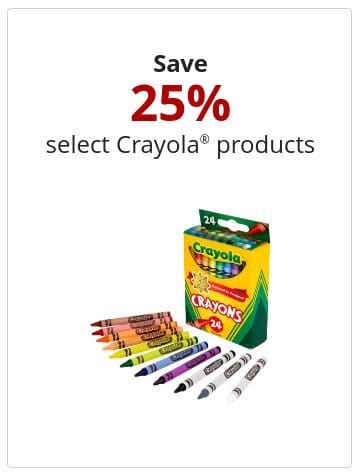 Save 25% select Crayola® products