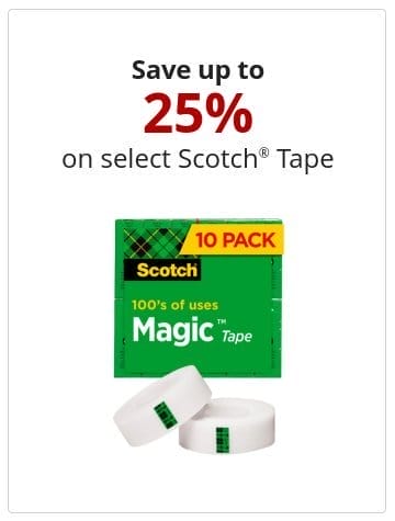 Save up to 25% on select Scotch® Tape