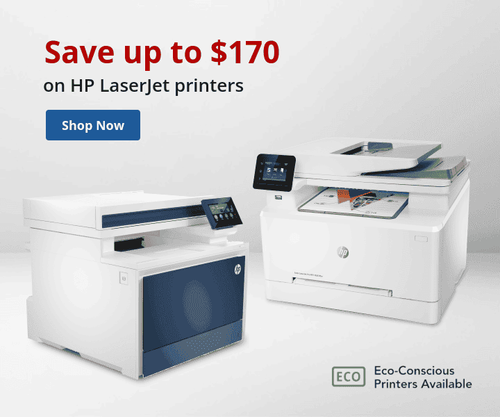 Save up to \\$170 on HP LaserJet printers - Shop Now