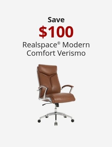 Save 100 Realspace® Modern Comfort Verismo