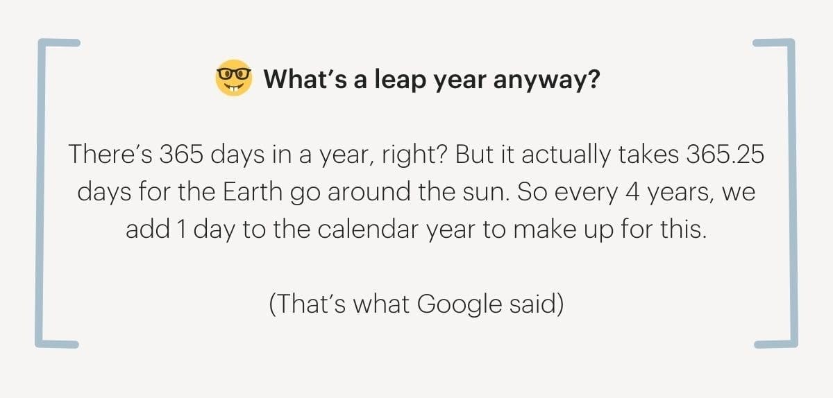 What's a leap year anyway?