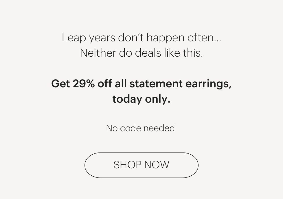 Leap years don't happen often... neither do deals like this