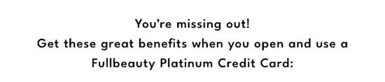 Fullbeauty Platinum Credit Card