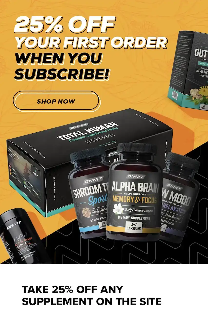 Take 25% Off Any Supplement On The Site 