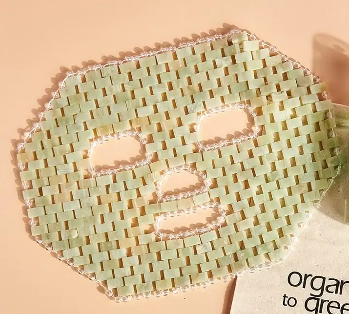 Image of Jade Crystal Gem Facial Mask For Self Care + Anti Aging