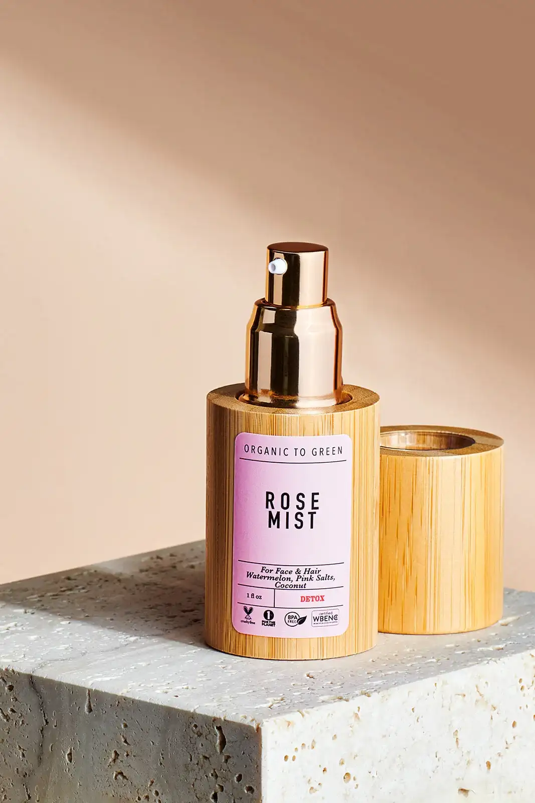 Image of Rose Mist Spray Face & Hair - Watermelon, Pink Salts, Coconut
