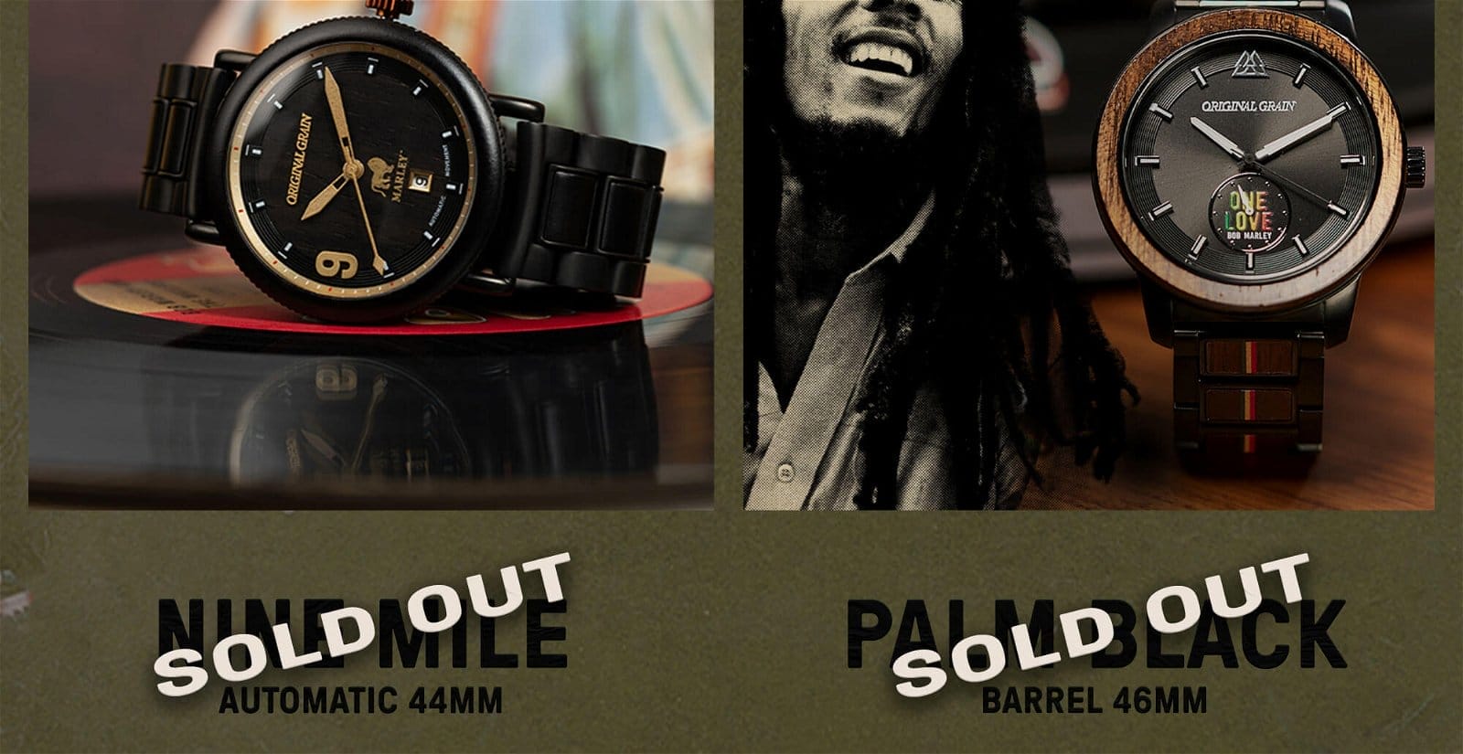 Original Grain's Partnership with Bob Marley Sold Out Styles