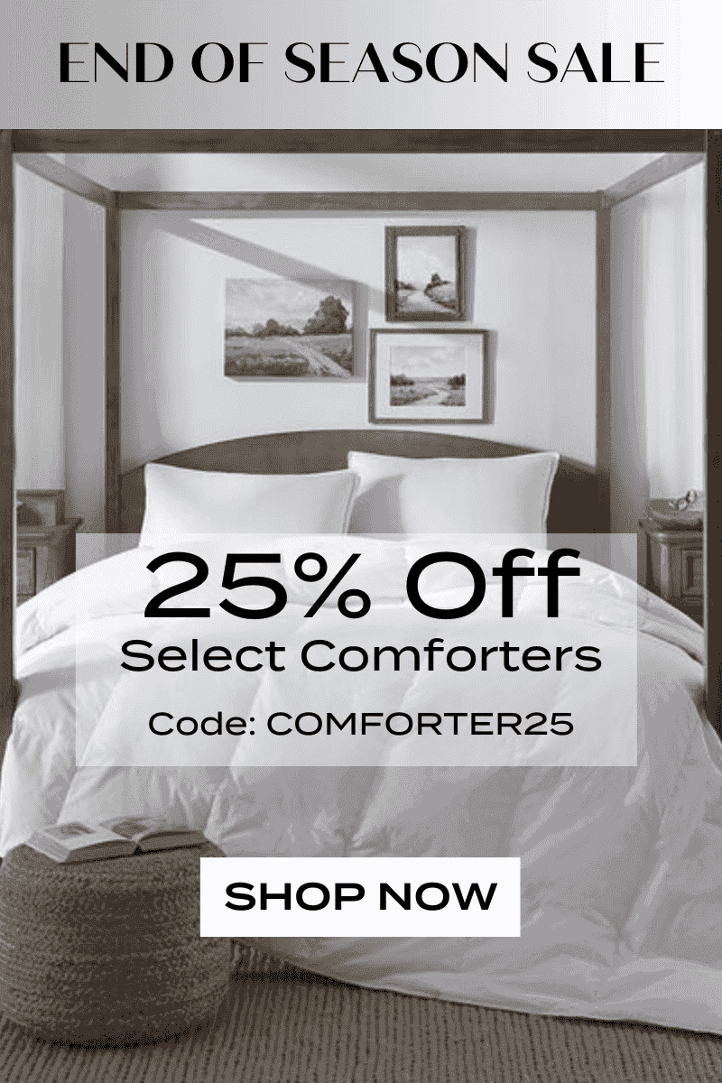 25% Off Select Comforters