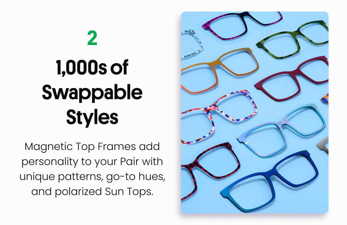 1,000 of Swappable Styles