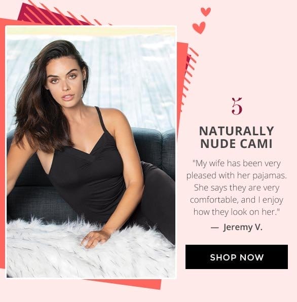 Naturally Nude Cami Pajamas - Black