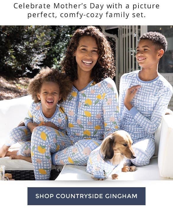 Countryside Gingham Matching Family Pajamas