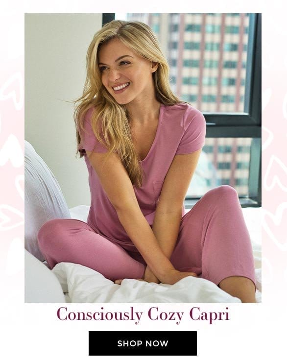 Consciously Cozy Short Sleeve Capri Pajama