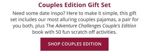 The Adventure Challenge "Couples" Gift Set