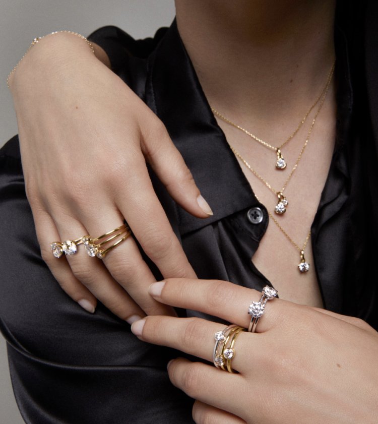 Pandora Lab-Grown Diamonds necklaces and rings
