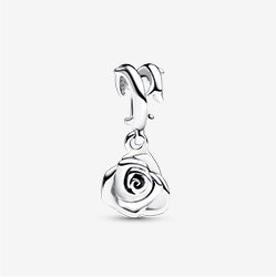 Rose in Bloom Dangle Charm