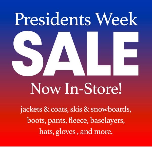 Presidents Week Sale
