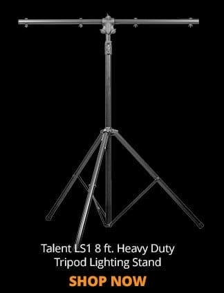 Talent LS1 8-foot Heavy Duty Tripod Lighting Stand, SHOP NOW