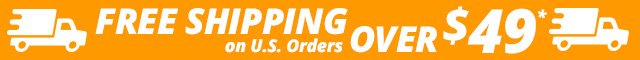 FREE SHIPPING on U.S. orders over \\$49. Click for details.