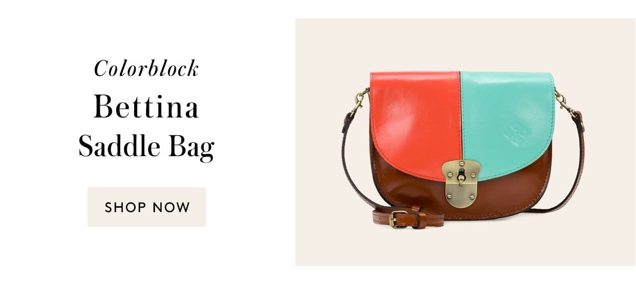 Colorblock, Bettina Saddle Bag. Shop Now