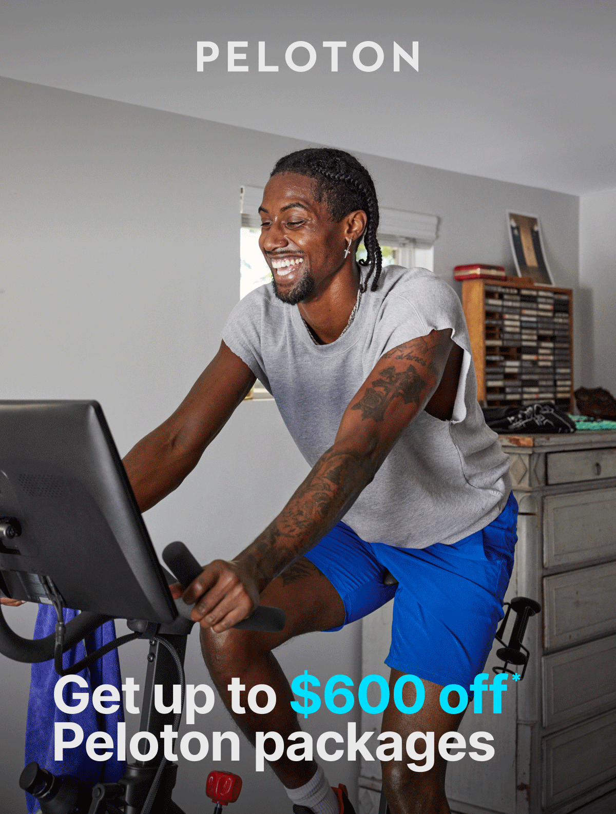 Get up to \\$600 off Peloton packages