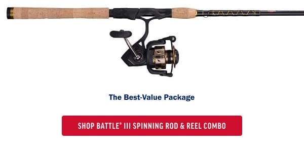 Battle III Spinning Rod and Reel Combo