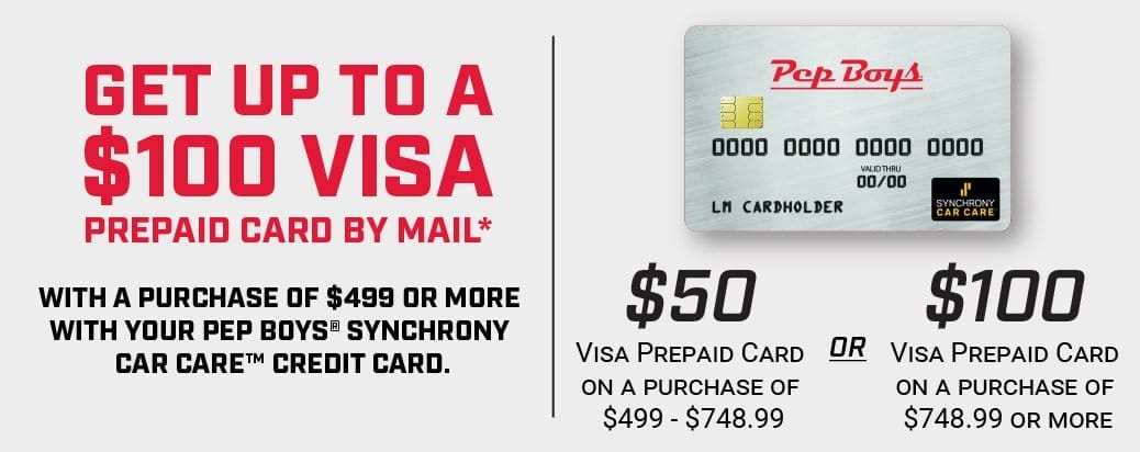 Get up to a \\$100 Visa® Prepaid Card by mail*