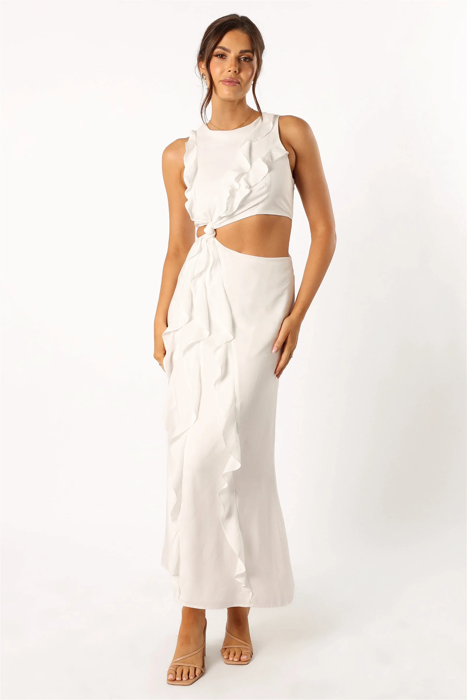 Image of Grea Midi Dress - White