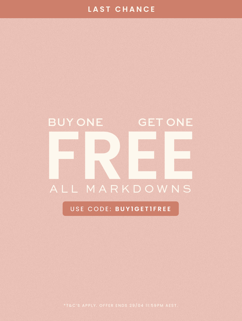 buy one get one free all markdowns
