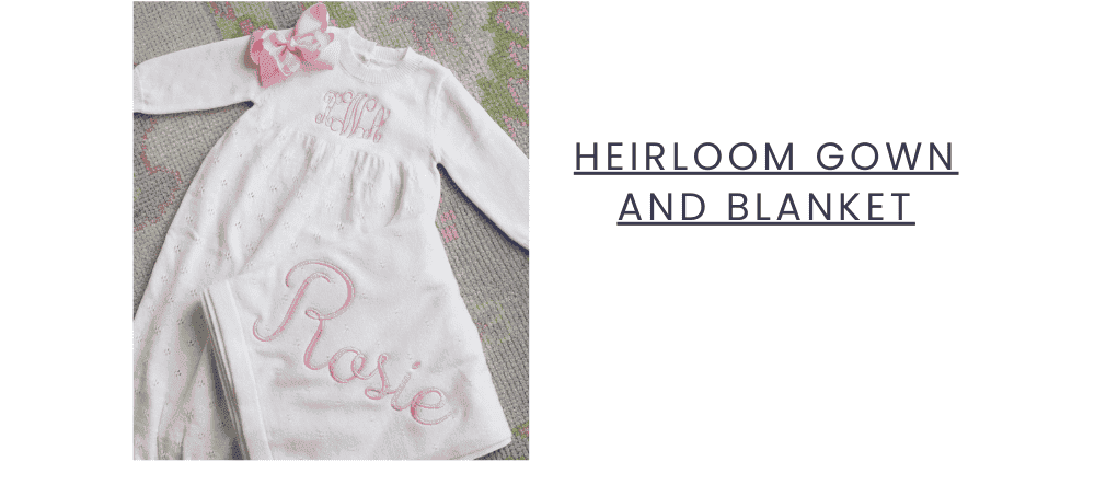 Petite Keep: Heirloom Gown and Blanket