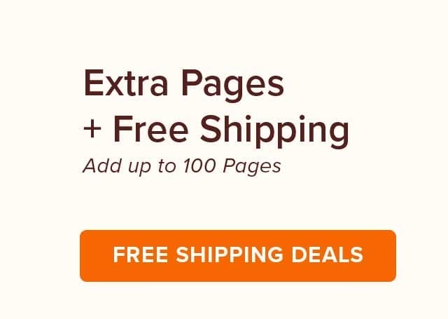 EXTRA PAGES + FREE SHIPPING