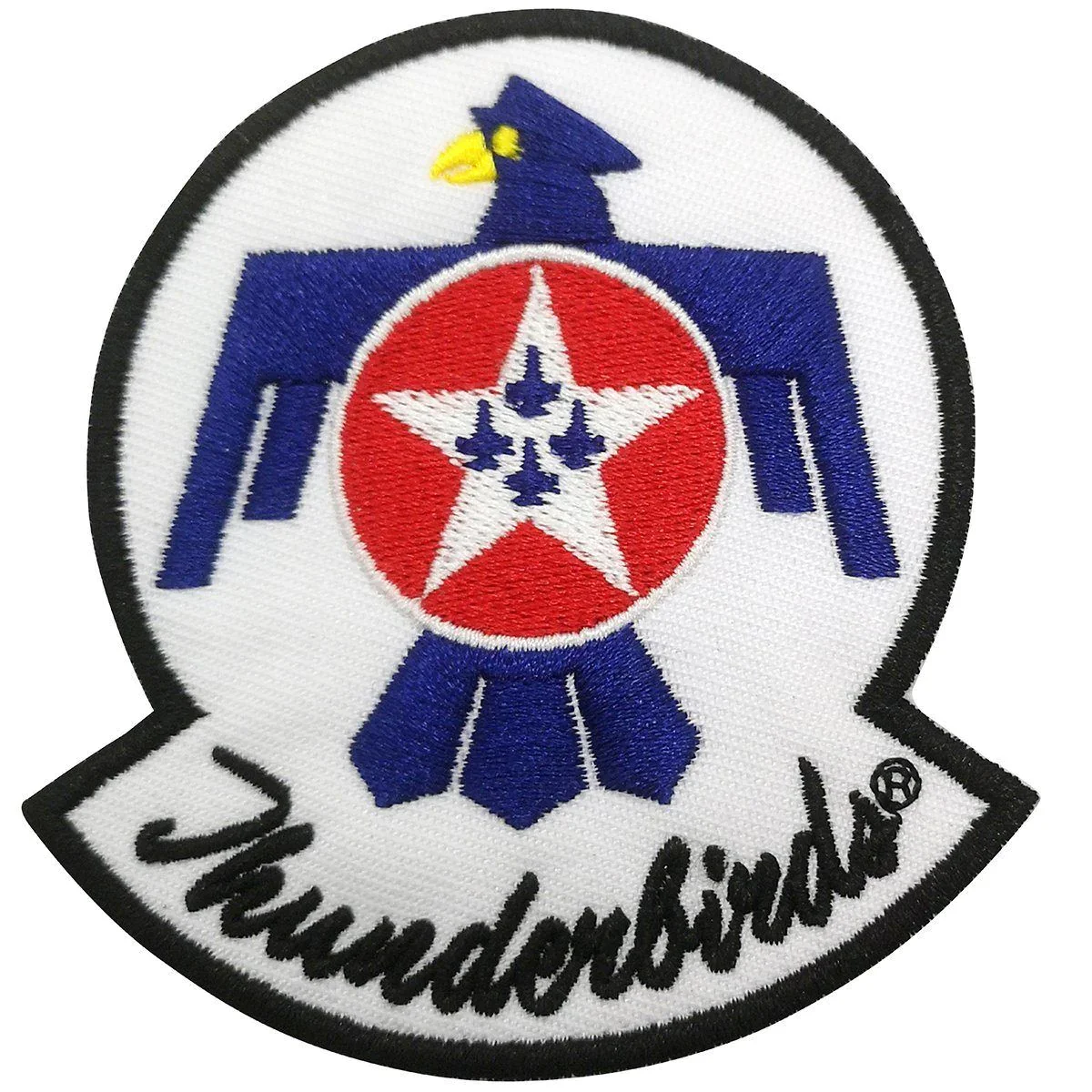 Image of U.S. Air Force Thunderbirds Embroidered Patch (Iron On Application)