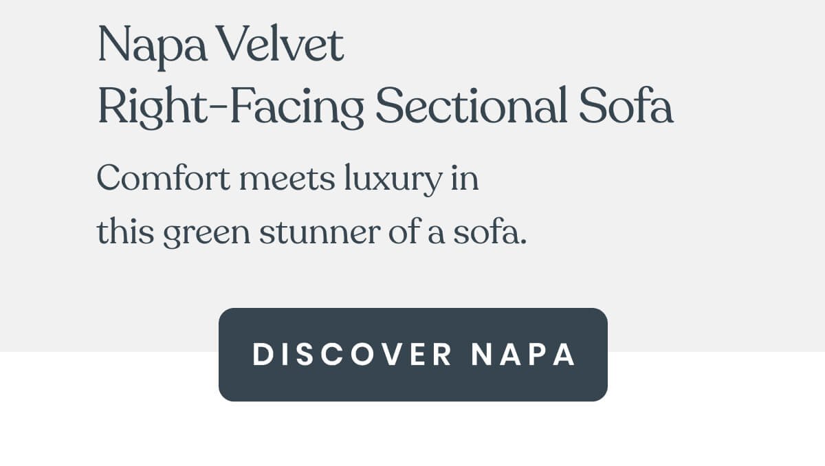 Napa Velvet Right-Facing Sectional Sofa
