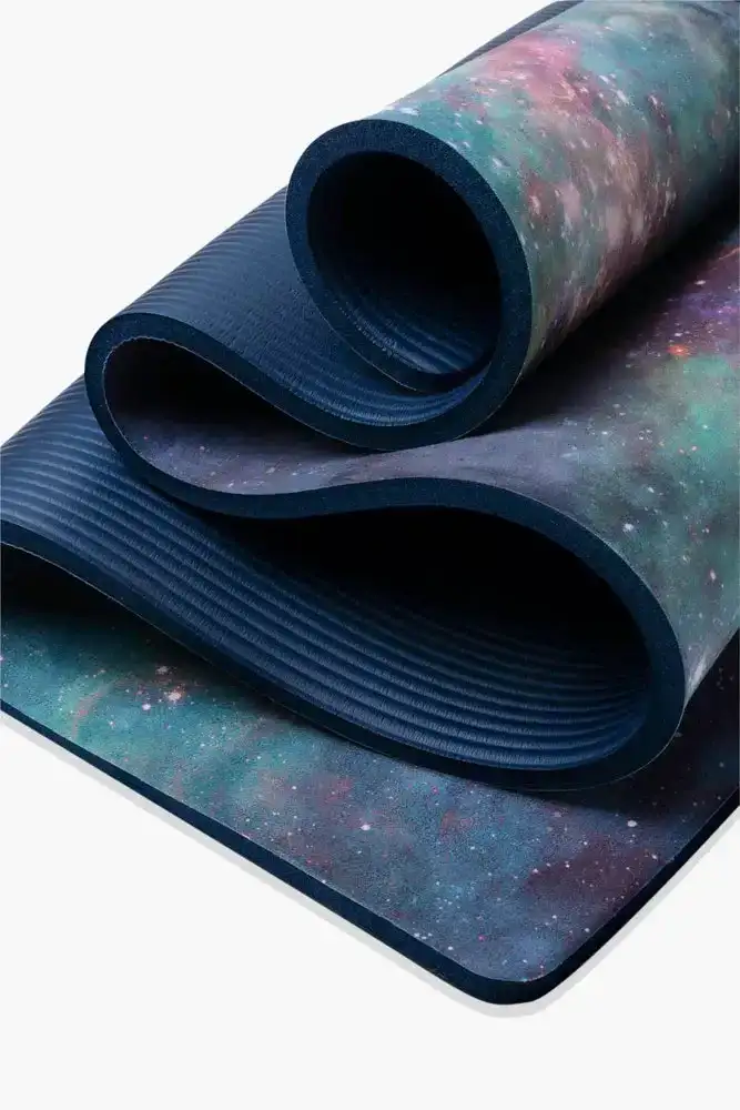 Image of CloudCushion Vegan Suede Yoga Mat - Cool Cosmos 0.5