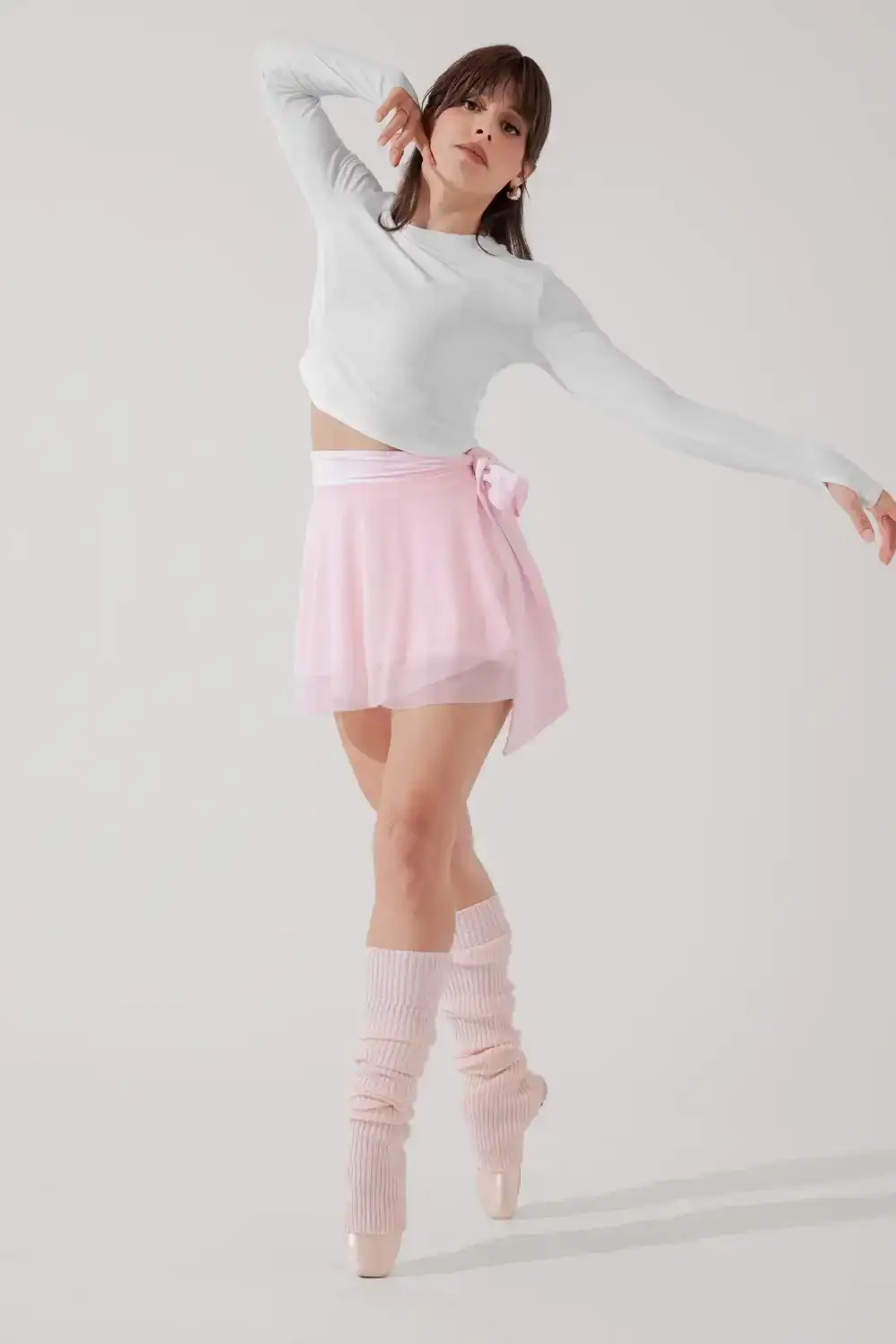 Image of Juliet Wrap Skort - Petal Pink