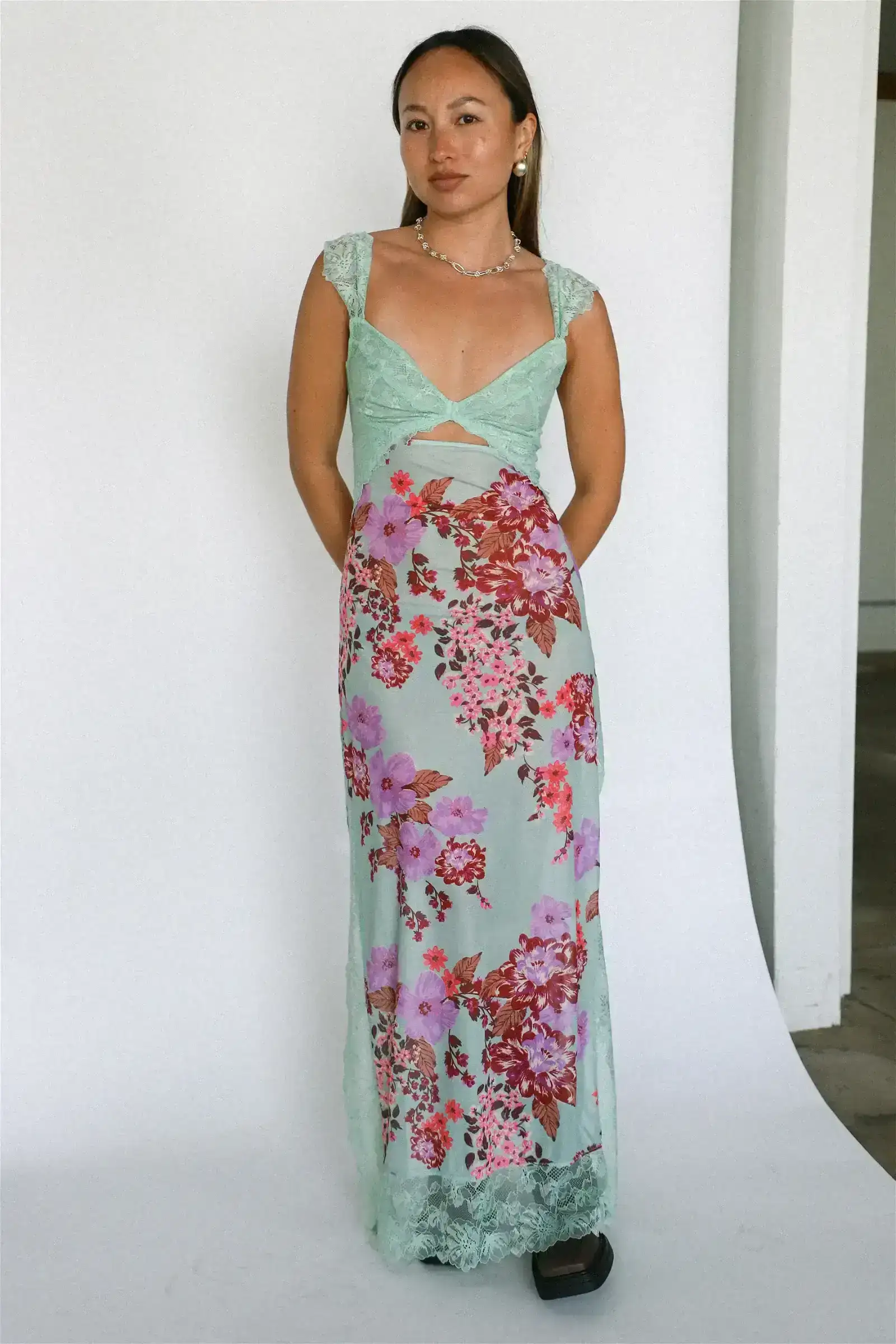 Image of Sage Suddenly Fine Maxi Slip