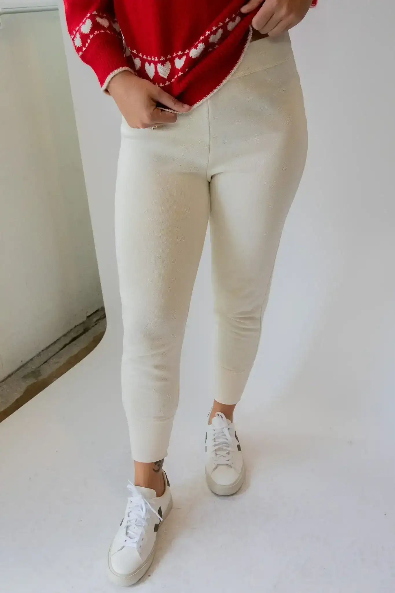 Image of Cream Athletic Sweatpant