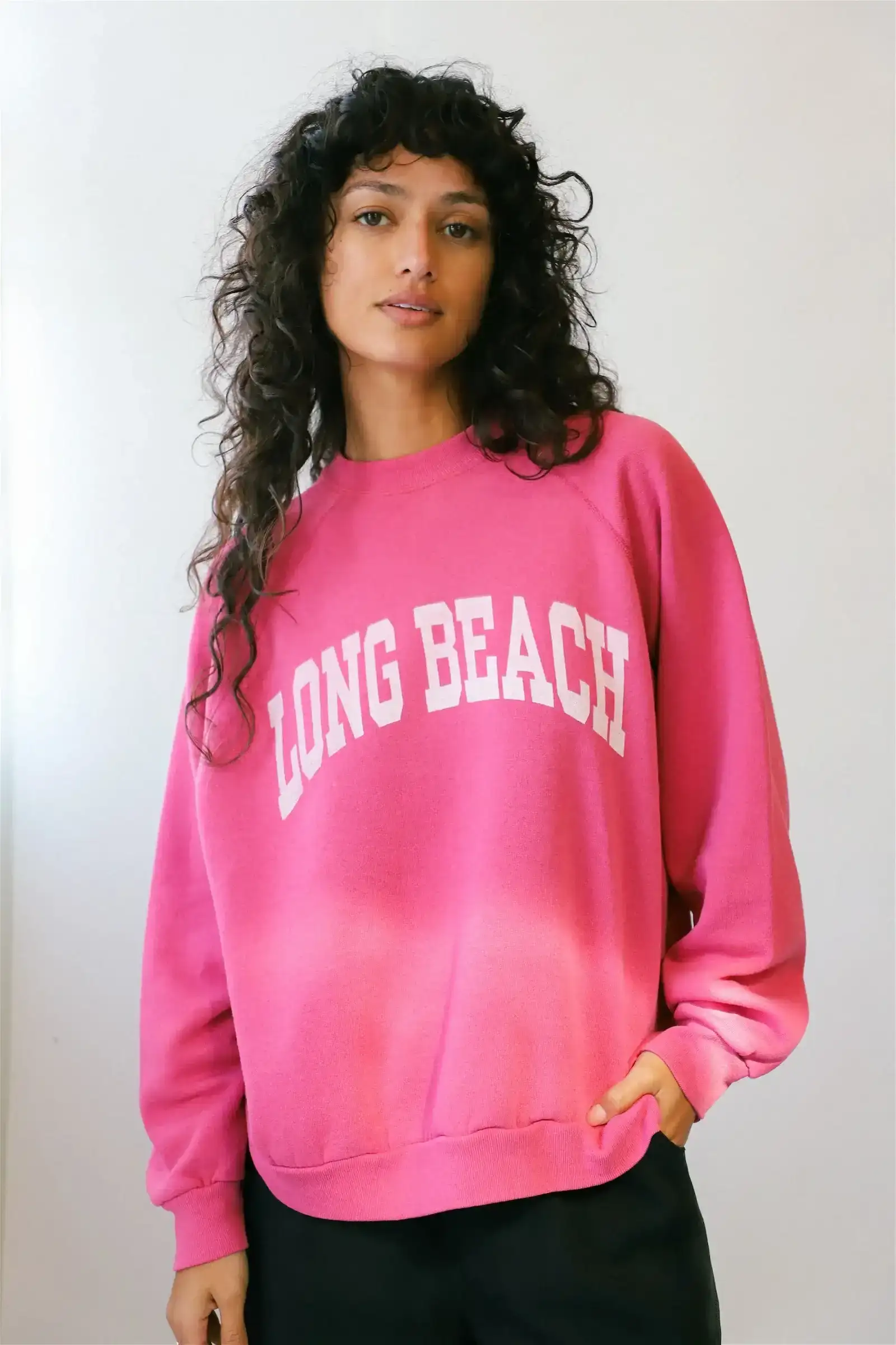 Image of X Prism Pink Varsity Sweatshirt