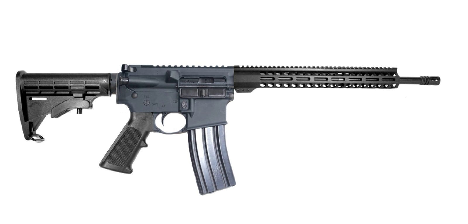 Image of P2A PATRIOT 18" 6.8 SPC II 1/11 Mid Length Melonite M-LOK Rifle - GRAY/BLK