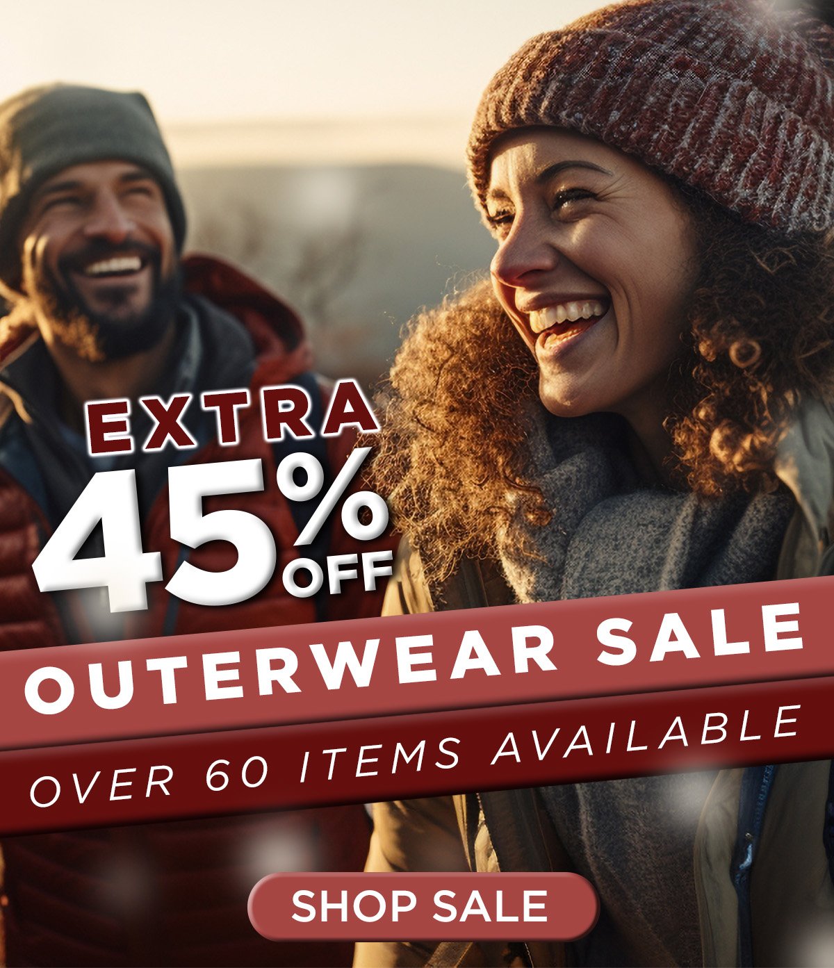 45% off OUTERWEAR