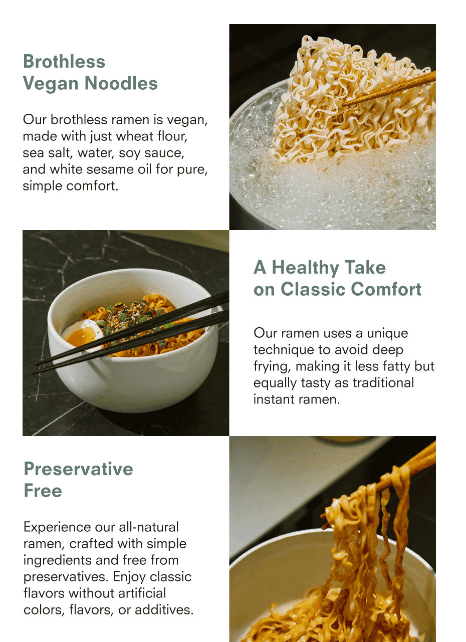 Brothless Vegan Noodles | A Healthy Take on Classic Comfort | Preservative Free
