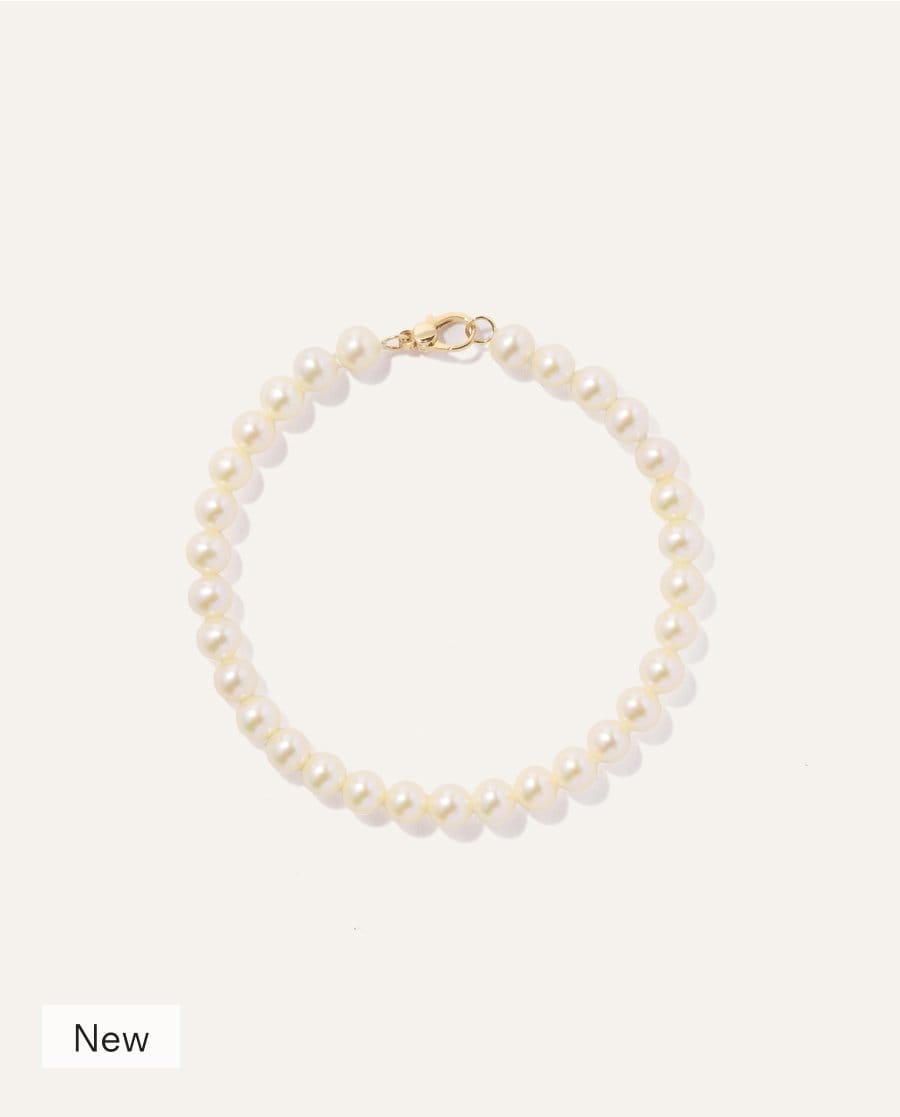 14k Gold Freshwater Cultured Pearl Bracelet