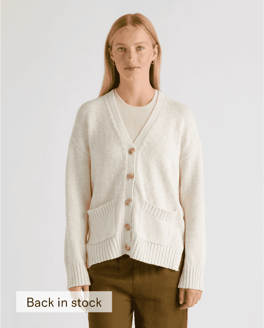 Cotton Linen Relaxed Cardigan