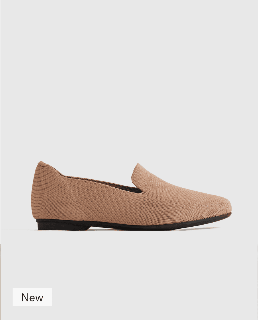 Washable Knit Almond-Toe Loafer