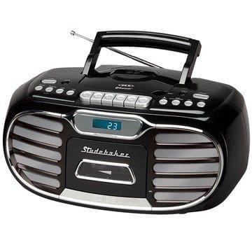 Studebaker Retro Bluetooth Radio with Cassette, CD and AM/FM Radio