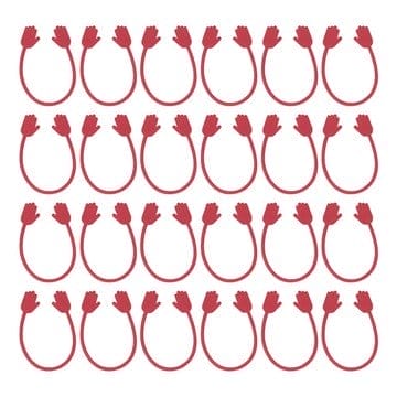 Ruby Set of 24 Holding Hands Reusable Magnetic Zip Ties