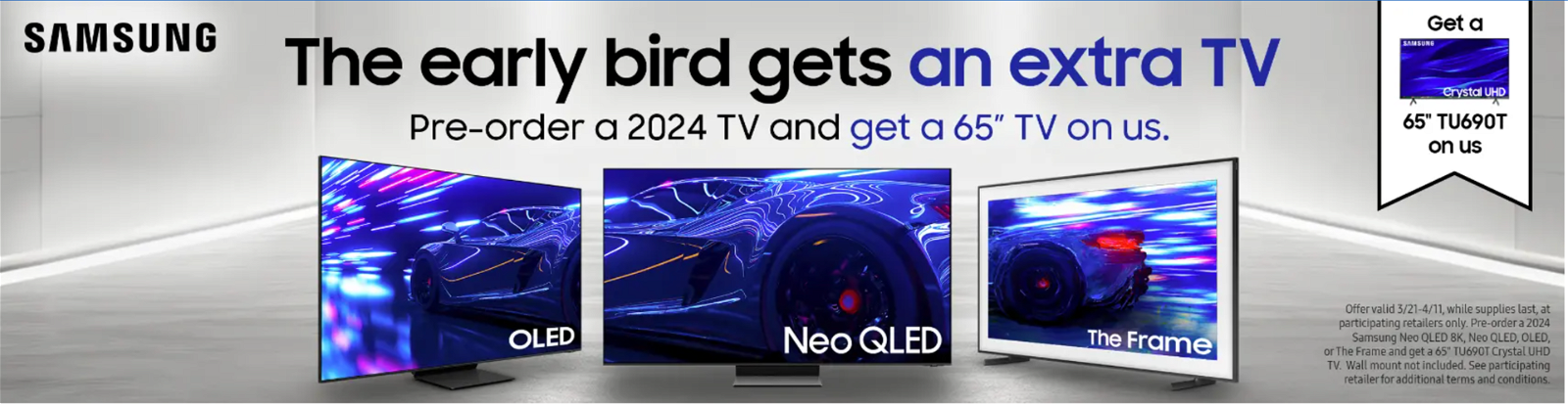 Samsung TV Pre-Order Offer 