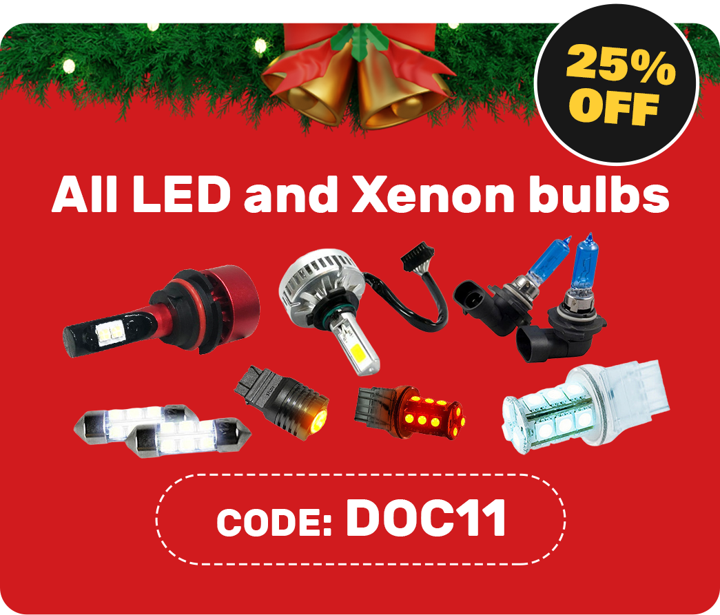 All LED and Xenon bulbs - 25% OFF // code: DOC11