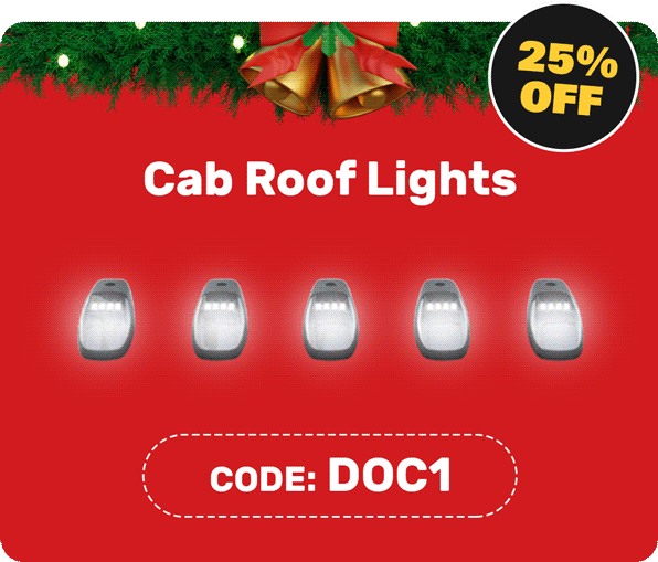 Cab Roof Lights - 25% OFF // code: DOC1