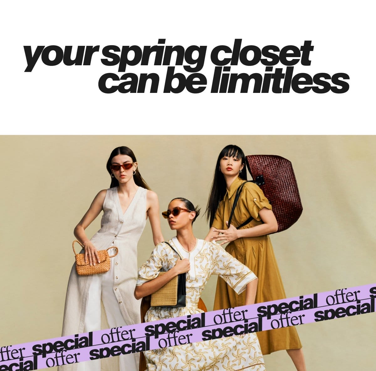 Your spring closet can be limitless